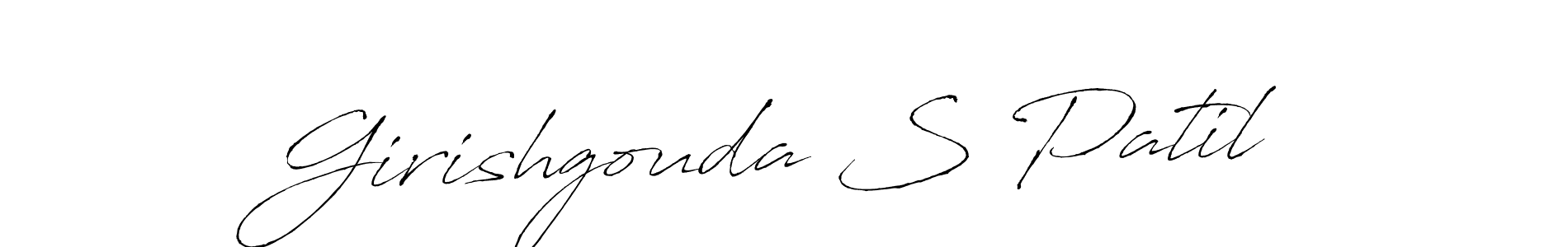 Antro_Vectra is a professional signature style that is perfect for those who want to add a touch of class to their signature. It is also a great choice for those who want to make their signature more unique. Get Girishgouda S Patil name to fancy signature for free. Girishgouda S Patil signature style 6 images and pictures png