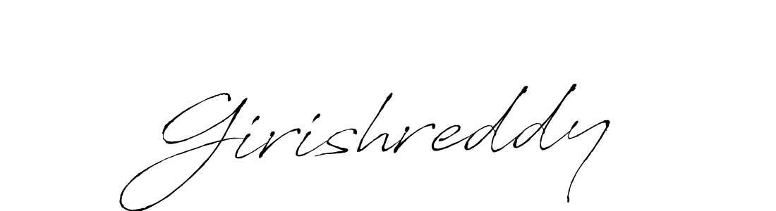 How to make Girishreddy name signature. Use Antro_Vectra style for creating short signs online. This is the latest handwritten sign. Girishreddy signature style 6 images and pictures png