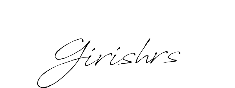 How to Draw Girishrs signature style? Antro_Vectra is a latest design signature styles for name Girishrs. Girishrs signature style 6 images and pictures png