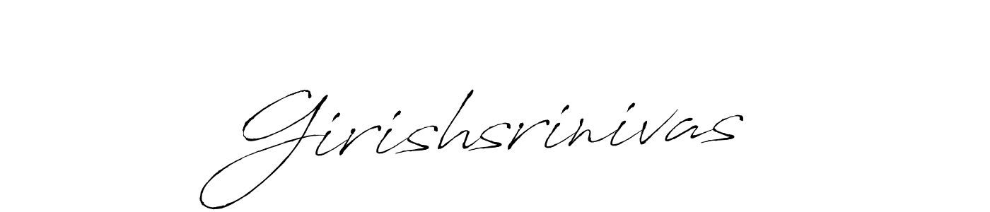 Also You can easily find your signature by using the search form. We will create Girishsrinivas name handwritten signature images for you free of cost using Antro_Vectra sign style. Girishsrinivas signature style 6 images and pictures png