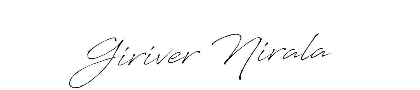 Make a short Giriver Nirala signature style. Manage your documents anywhere anytime using Antro_Vectra. Create and add eSignatures, submit forms, share and send files easily. Giriver Nirala signature style 6 images and pictures png