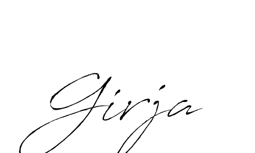 Girja stylish signature style. Best Handwritten Sign (Antro_Vectra) for my name. Handwritten Signature Collection Ideas for my name Girja. Girja signature style 6 images and pictures png