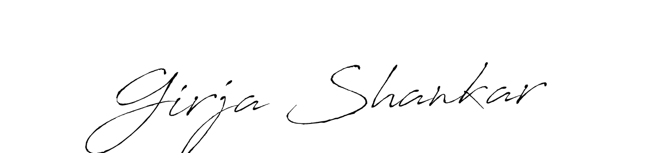 Antro_Vectra is a professional signature style that is perfect for those who want to add a touch of class to their signature. It is also a great choice for those who want to make their signature more unique. Get Girja Shankar name to fancy signature for free. Girja Shankar signature style 6 images and pictures png