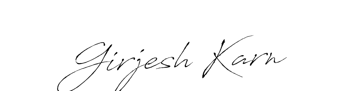 Similarly Antro_Vectra is the best handwritten signature design. Signature creator online .You can use it as an online autograph creator for name Girjesh Karn. Girjesh Karn signature style 6 images and pictures png