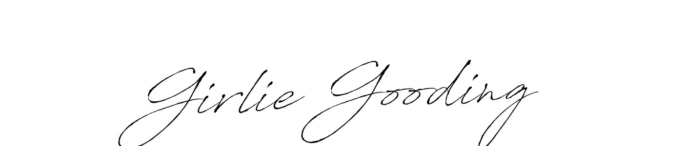 Girlie Gooding stylish signature style. Best Handwritten Sign (Antro_Vectra) for my name. Handwritten Signature Collection Ideas for my name Girlie Gooding. Girlie Gooding signature style 6 images and pictures png