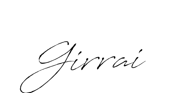 Make a short Girrai signature style. Manage your documents anywhere anytime using Antro_Vectra. Create and add eSignatures, submit forms, share and send files easily. Girrai signature style 6 images and pictures png