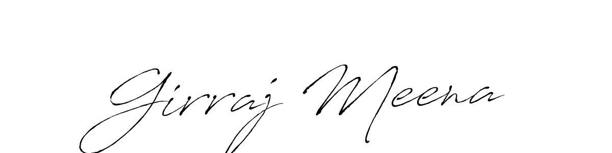 Antro_Vectra is a professional signature style that is perfect for those who want to add a touch of class to their signature. It is also a great choice for those who want to make their signature more unique. Get Girraj Meena name to fancy signature for free. Girraj Meena signature style 6 images and pictures png