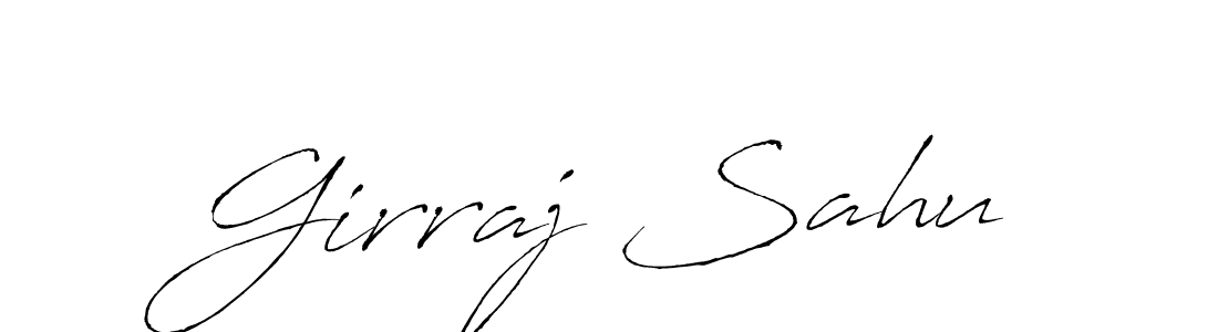 The best way (Antro_Vectra) to make a short signature is to pick only two or three words in your name. The name Girraj Sahu include a total of six letters. For converting this name. Girraj Sahu signature style 6 images and pictures png