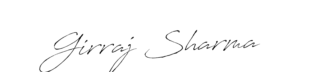 Make a beautiful signature design for name Girraj Sharma. With this signature (Antro_Vectra) style, you can create a handwritten signature for free. Girraj Sharma signature style 6 images and pictures png