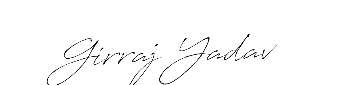 How to make Girraj Yadav name signature. Use Antro_Vectra style for creating short signs online. This is the latest handwritten sign. Girraj Yadav signature style 6 images and pictures png