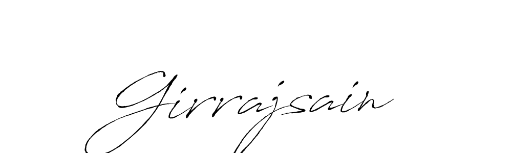 Also we have Girrajsain name is the best signature style. Create professional handwritten signature collection using Antro_Vectra autograph style. Girrajsain signature style 6 images and pictures png