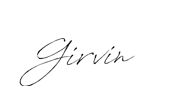Also You can easily find your signature by using the search form. We will create Girvin name handwritten signature images for you free of cost using Antro_Vectra sign style. Girvin signature style 6 images and pictures png