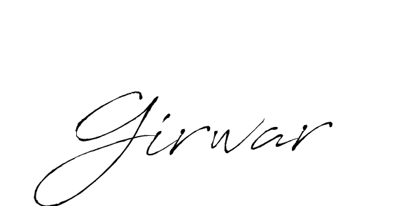 Also we have Girwar name is the best signature style. Create professional handwritten signature collection using Antro_Vectra autograph style. Girwar signature style 6 images and pictures png