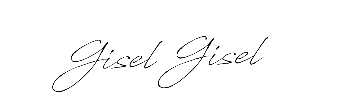 How to make Gisel Gisel signature? Antro_Vectra is a professional autograph style. Create handwritten signature for Gisel Gisel name. Gisel Gisel signature style 6 images and pictures png