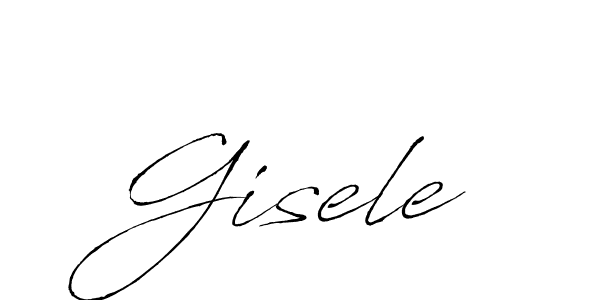 How to make Gisele signature? Antro_Vectra is a professional autograph style. Create handwritten signature for Gisele name. Gisele signature style 6 images and pictures png
