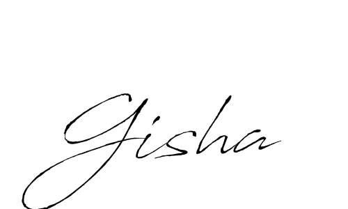 The best way (Antro_Vectra) to make a short signature is to pick only two or three words in your name. The name Gisha include a total of six letters. For converting this name. Gisha signature style 6 images and pictures png