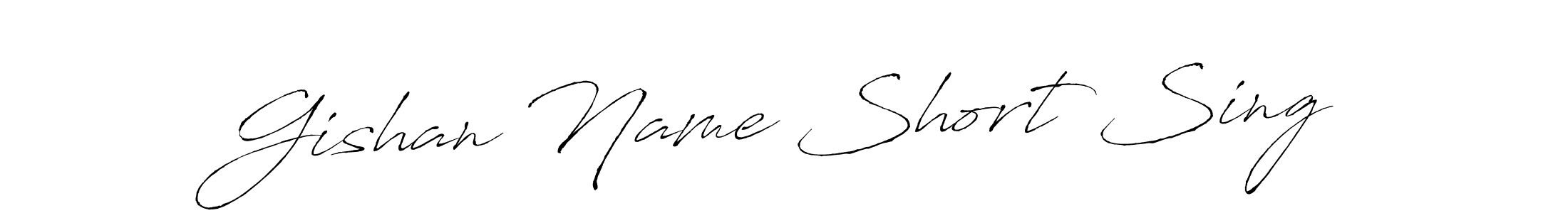 It looks lik you need a new signature style for name Gishan Name Short Sing. Design unique handwritten (Antro_Vectra) signature with our free signature maker in just a few clicks. Gishan Name Short Sing signature style 6 images and pictures png