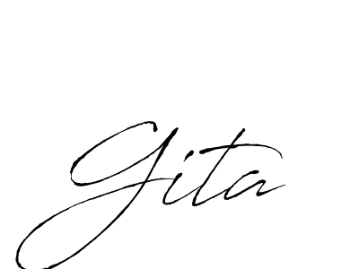 The best way (Antro_Vectra) to make a short signature is to pick only two or three words in your name. The name Gita include a total of six letters. For converting this name. Gita signature style 6 images and pictures png