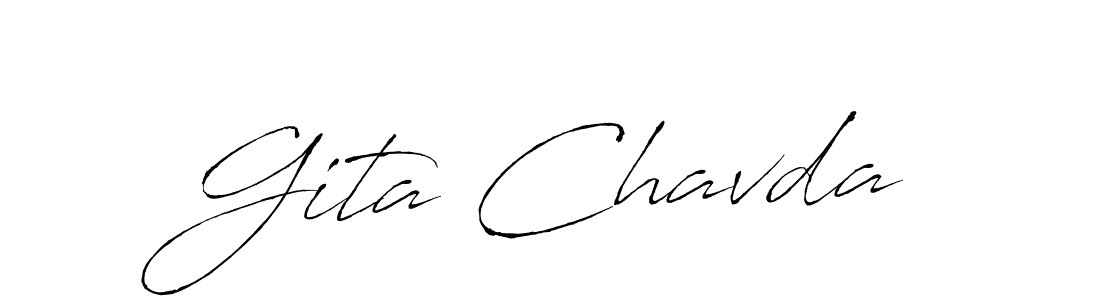 Antro_Vectra is a professional signature style that is perfect for those who want to add a touch of class to their signature. It is also a great choice for those who want to make their signature more unique. Get Gita Chavda name to fancy signature for free. Gita Chavda signature style 6 images and pictures png