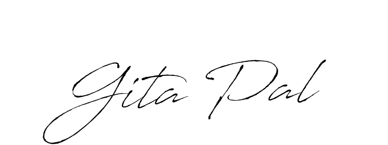 You can use this online signature creator to create a handwritten signature for the name Gita Pal. This is the best online autograph maker. Gita Pal signature style 6 images and pictures png