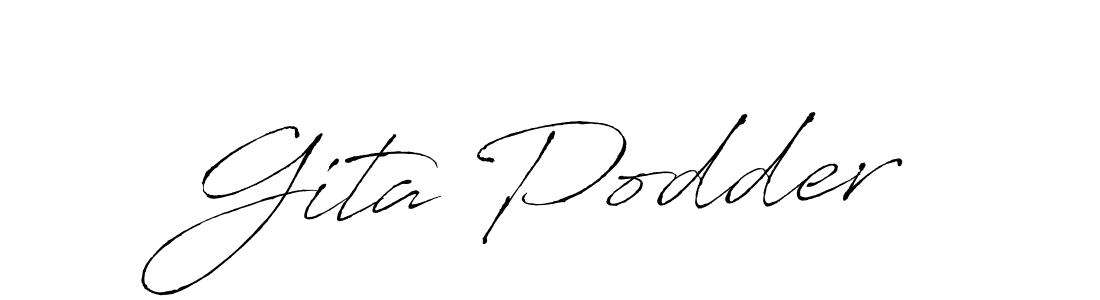 You can use this online signature creator to create a handwritten signature for the name Gita Podder. This is the best online autograph maker. Gita Podder signature style 6 images and pictures png
