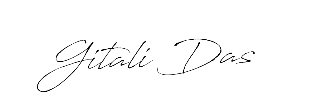 Make a beautiful signature design for name Gitali Das. With this signature (Antro_Vectra) style, you can create a handwritten signature for free. Gitali Das signature style 6 images and pictures png