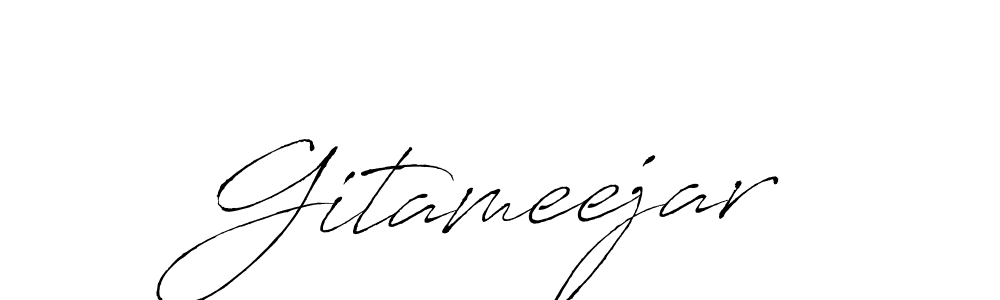 How to make Gitameejar name signature. Use Antro_Vectra style for creating short signs online. This is the latest handwritten sign. Gitameejar signature style 6 images and pictures png