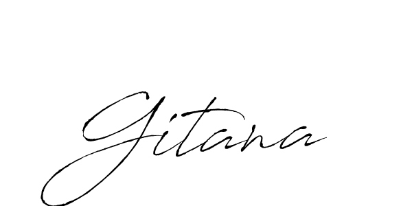 Also we have Gitana name is the best signature style. Create professional handwritten signature collection using Antro_Vectra autograph style. Gitana signature style 6 images and pictures png
