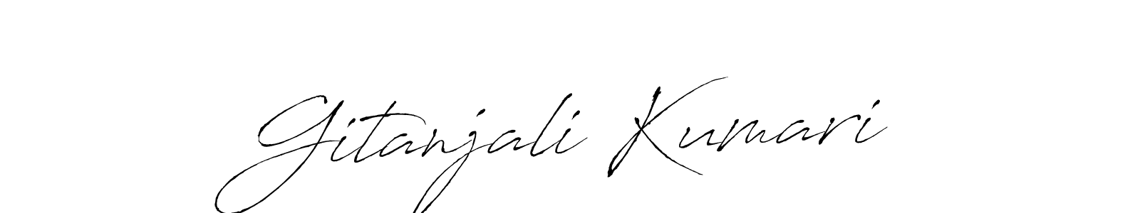 Make a beautiful signature design for name Gitanjali Kumari. With this signature (Antro_Vectra) style, you can create a handwritten signature for free. Gitanjali Kumari signature style 6 images and pictures png