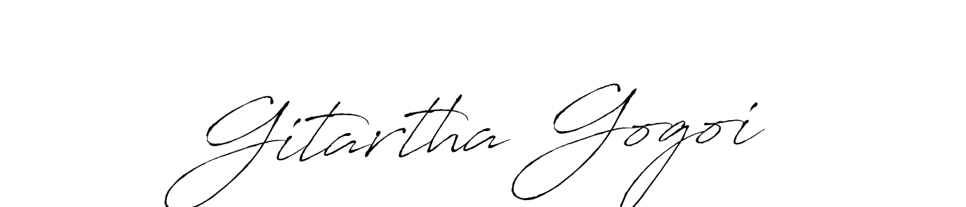 Create a beautiful signature design for name Gitartha Gogoi. With this signature (Antro_Vectra) fonts, you can make a handwritten signature for free. Gitartha Gogoi signature style 6 images and pictures png