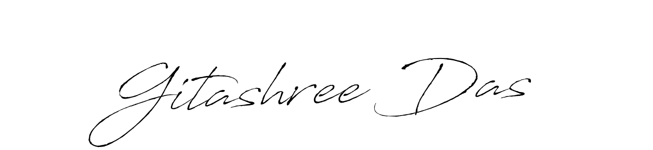 Gitashree Das stylish signature style. Best Handwritten Sign (Antro_Vectra) for my name. Handwritten Signature Collection Ideas for my name Gitashree Das. Gitashree Das signature style 6 images and pictures png