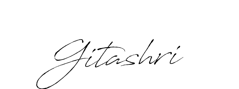 Use a signature maker to create a handwritten signature online. With this signature software, you can design (Antro_Vectra) your own signature for name Gitashri. Gitashri signature style 6 images and pictures png