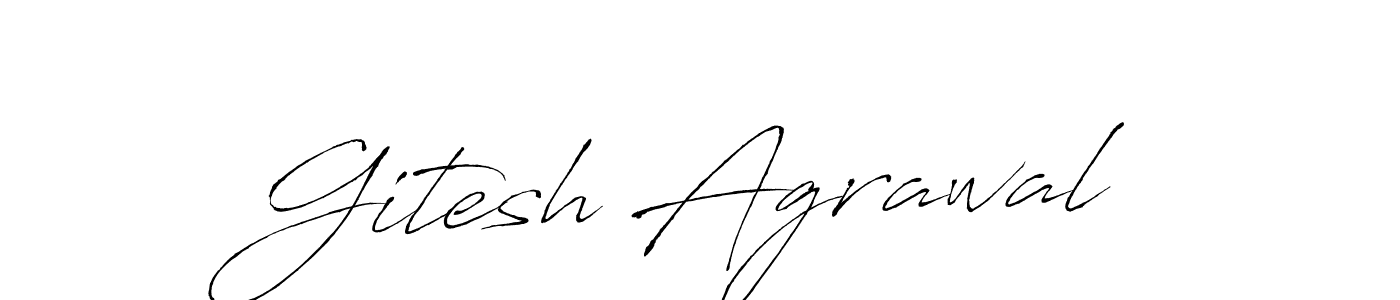 Antro_Vectra is a professional signature style that is perfect for those who want to add a touch of class to their signature. It is also a great choice for those who want to make their signature more unique. Get Gitesh Agrawal name to fancy signature for free. Gitesh Agrawal signature style 6 images and pictures png