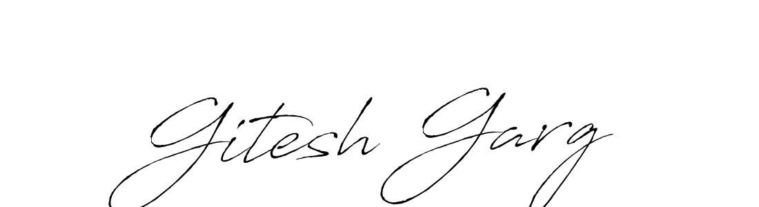 Create a beautiful signature design for name Gitesh Garg. With this signature (Antro_Vectra) fonts, you can make a handwritten signature for free. Gitesh Garg signature style 6 images and pictures png