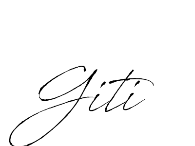 Giti stylish signature style. Best Handwritten Sign (Antro_Vectra) for my name. Handwritten Signature Collection Ideas for my name Giti. Giti signature style 6 images and pictures png