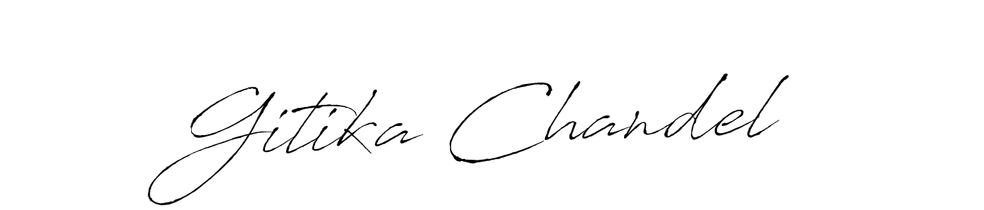 How to make Gitika Chandel signature? Antro_Vectra is a professional autograph style. Create handwritten signature for Gitika Chandel name. Gitika Chandel signature style 6 images and pictures png