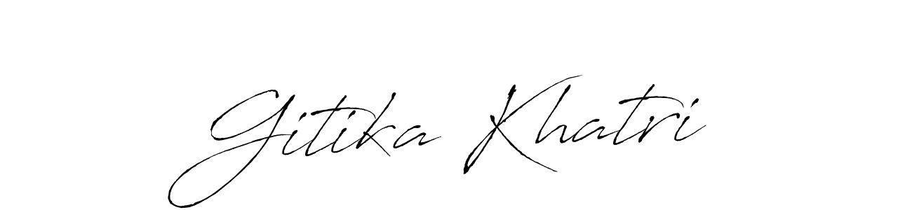 if you are searching for the best signature style for your name Gitika Khatri. so please give up your signature search. here we have designed multiple signature styles  using Antro_Vectra. Gitika Khatri signature style 6 images and pictures png