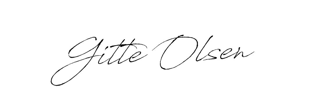 How to make Gitte Olsen signature? Antro_Vectra is a professional autograph style. Create handwritten signature for Gitte Olsen name. Gitte Olsen signature style 6 images and pictures png