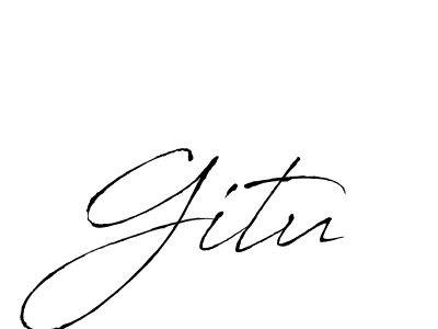 The best way (Antro_Vectra) to make a short signature is to pick only two or three words in your name. The name Gitu include a total of six letters. For converting this name. Gitu signature style 6 images and pictures png