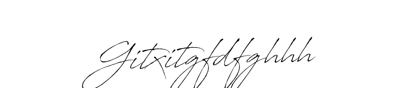 Make a beautiful signature design for name Gitxitgfdfghhh. With this signature (Antro_Vectra) style, you can create a handwritten signature for free. Gitxitgfdfghhh signature style 6 images and pictures png