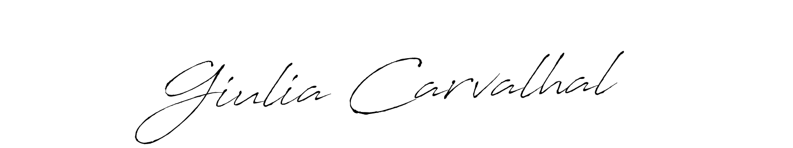 Make a beautiful signature design for name Giulia Carvalhal. With this signature (Antro_Vectra) style, you can create a handwritten signature for free. Giulia Carvalhal signature style 6 images and pictures png