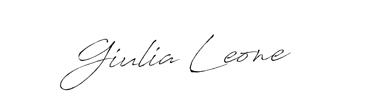 Giulia Leone stylish signature style. Best Handwritten Sign (Antro_Vectra) for my name. Handwritten Signature Collection Ideas for my name Giulia Leone. Giulia Leone signature style 6 images and pictures png
