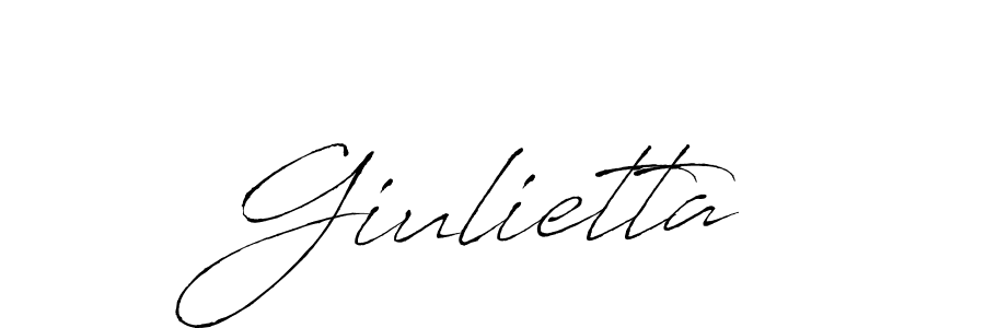 Design your own signature with our free online signature maker. With this signature software, you can create a handwritten (Antro_Vectra) signature for name Giulietta. Giulietta signature style 6 images and pictures png