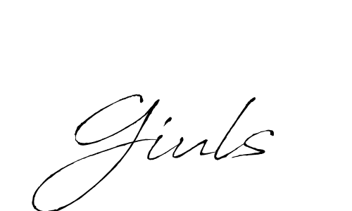 Also You can easily find your signature by using the search form. We will create Giuls name handwritten signature images for you free of cost using Antro_Vectra sign style. Giuls signature style 6 images and pictures png