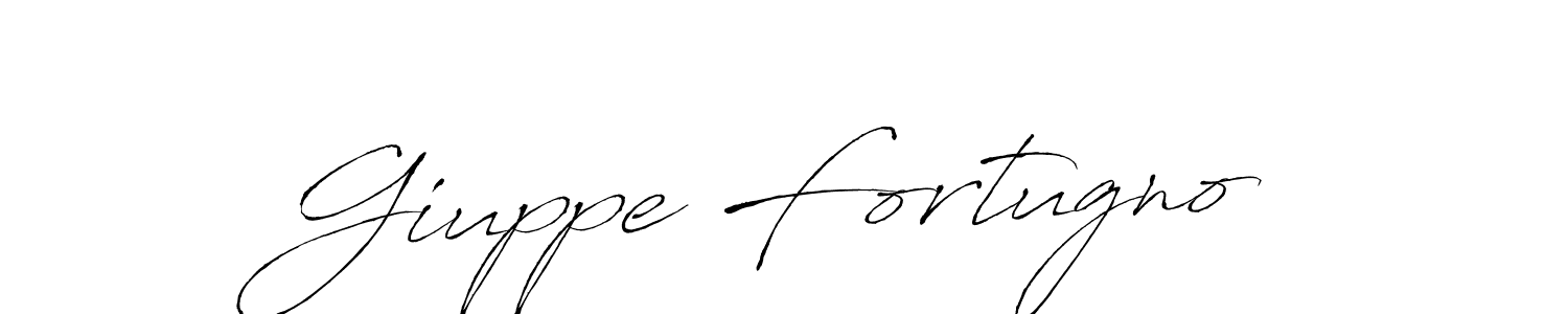 Create a beautiful signature design for name Giuppe Fortugno. With this signature (Antro_Vectra) fonts, you can make a handwritten signature for free. Giuppe Fortugno signature style 6 images and pictures png