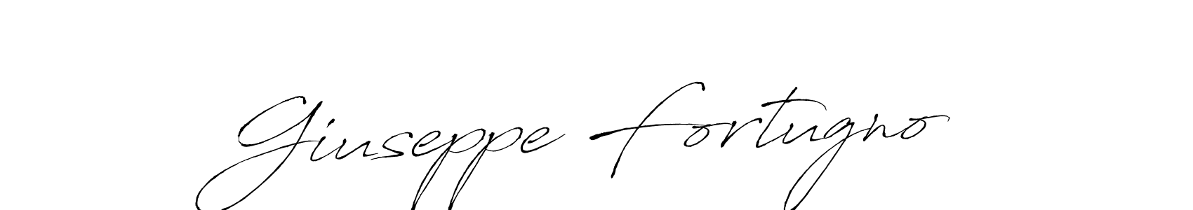 Giuseppe Fortugno stylish signature style. Best Handwritten Sign (Antro_Vectra) for my name. Handwritten Signature Collection Ideas for my name Giuseppe Fortugno. Giuseppe Fortugno signature style 6 images and pictures png