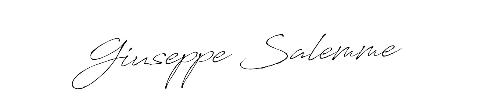 It looks lik you need a new signature style for name Giuseppe Salemme. Design unique handwritten (Antro_Vectra) signature with our free signature maker in just a few clicks. Giuseppe Salemme signature style 6 images and pictures png