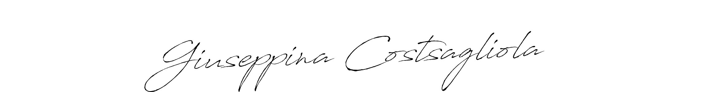 Design your own signature with our free online signature maker. With this signature software, you can create a handwritten (Antro_Vectra) signature for name Giuseppina Costsagliola. Giuseppina Costsagliola signature style 6 images and pictures png