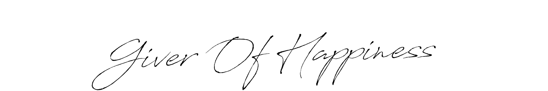 See photos of Giver Of Happiness official signature by Spectra . Check more albums & portfolios. Read reviews & check more about Antro_Vectra font. Giver Of Happiness signature style 6 images and pictures png