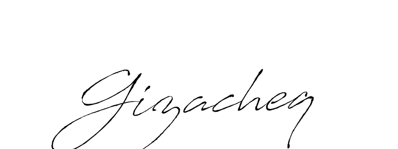 How to make Gizacheq signature? Antro_Vectra is a professional autograph style. Create handwritten signature for Gizacheq name. Gizacheq signature style 6 images and pictures png